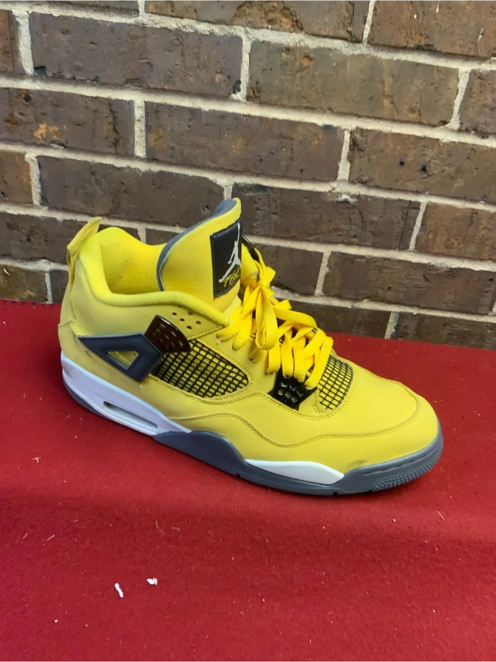 Jordan Bright Yellow and Gray Retro Sneakers